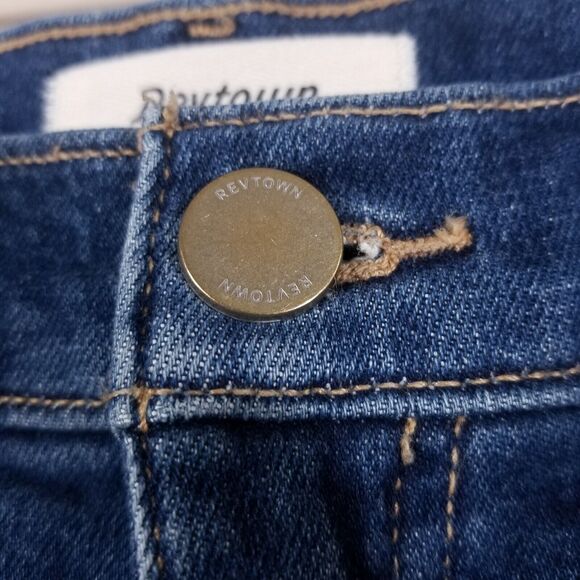 Revtown Jeans  Womens  30X28 Classic Denim Straight Leg Stretch Blue Stretch - Picture 6 of 14